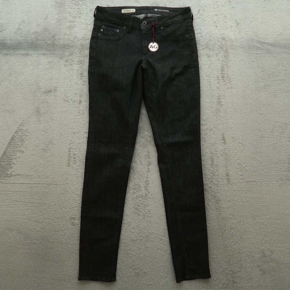 AG Jeans Women's Size 27R Dark Gray Low-Rise Jegging Super Skinny Fit 32" Inseam